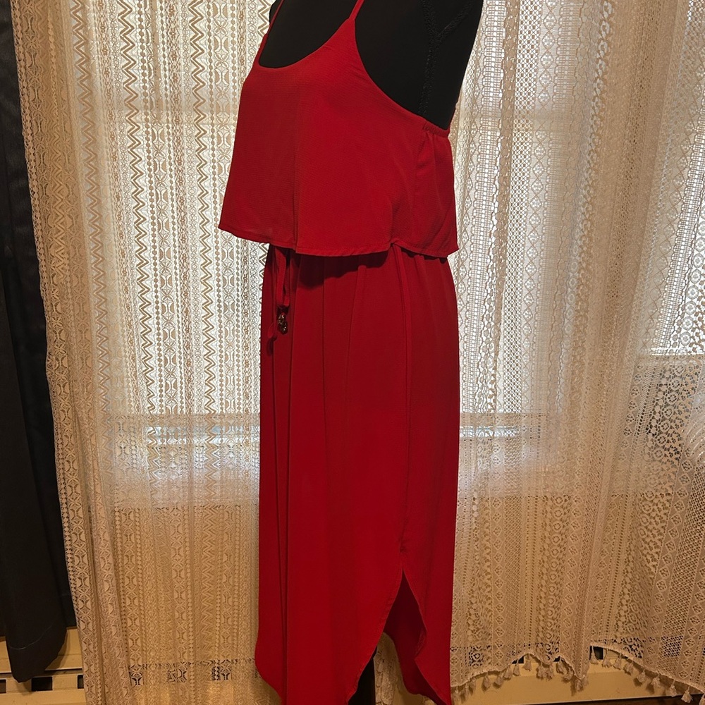 Flowy red dress - Picture 4 of 7